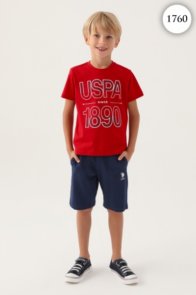 1760 Комплект для мальчика U.S POLO ASSN. v2 КРАСНЫЙ