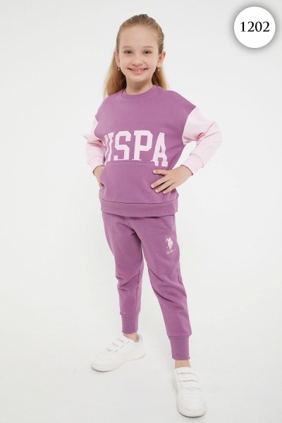 1202 Комплект для девочки U.S POLO ASSN. v1 СИРЕНЕВЫЙ