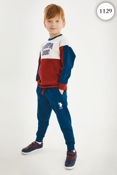 1129 Комплект для мальчика U.S POLO ASSN. v2 БЕЖЕВЫЙ МЕЛАНЖ