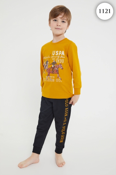 1121 Пижама для мальчика U.S POLO ASSN. v2 ЖЕЛТЫЙ