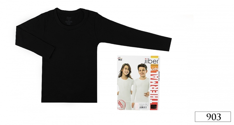 903 Фуфайка детская (термобельё) JIBER ЧЕРНЫЙ