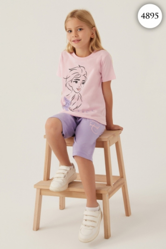 4895 Комплект для девочки DISNEY v2 РОЗОВЫЙ