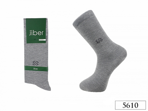 Носки Мужские 5610 JIBER Бамбуковые СЕРЫЙ МЕЛАНЖ