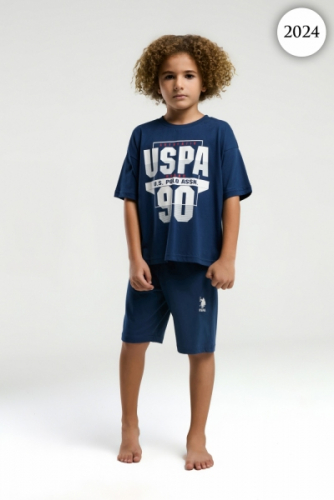 2024 Комплект для мальчика U.S POLO ASSN. v2 ИНДИГО-СИНИЙ