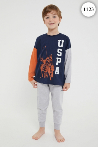 1123 Пижама для мальчика U.S POLO ASSN. v1 СИНИЙ