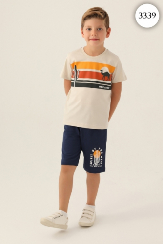 3339 Комплект для мальчика U.S POLO ASSN. v2 БЕЖЕВЫЙ