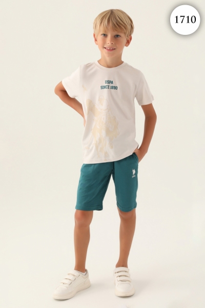 1710 Комплект для мальчика U.S POLO ASSN. v2 БЕЖЕВЫЙ