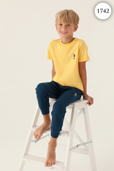 1742 Комплект для мальчика U.S POLO ASSN. v2 ЖЕЛТЫЙ