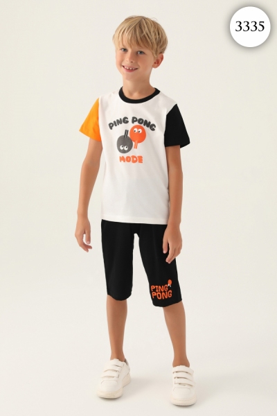 3335 Комплект для мальчика U.S POLO ASSN. v2 КРЕМОВЫЙ