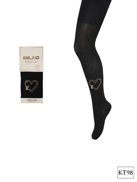 Колготки детские KT-98 Belino  Ажурные ЧЕРНЫЙ