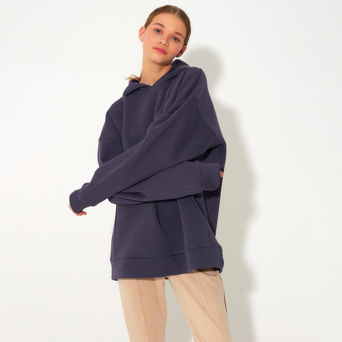 Худи женское MINAKU: Casual Collection, цвет серый, размер 48