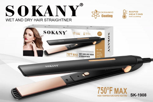 Выпрямитель волос Sokany SK-1908 черный