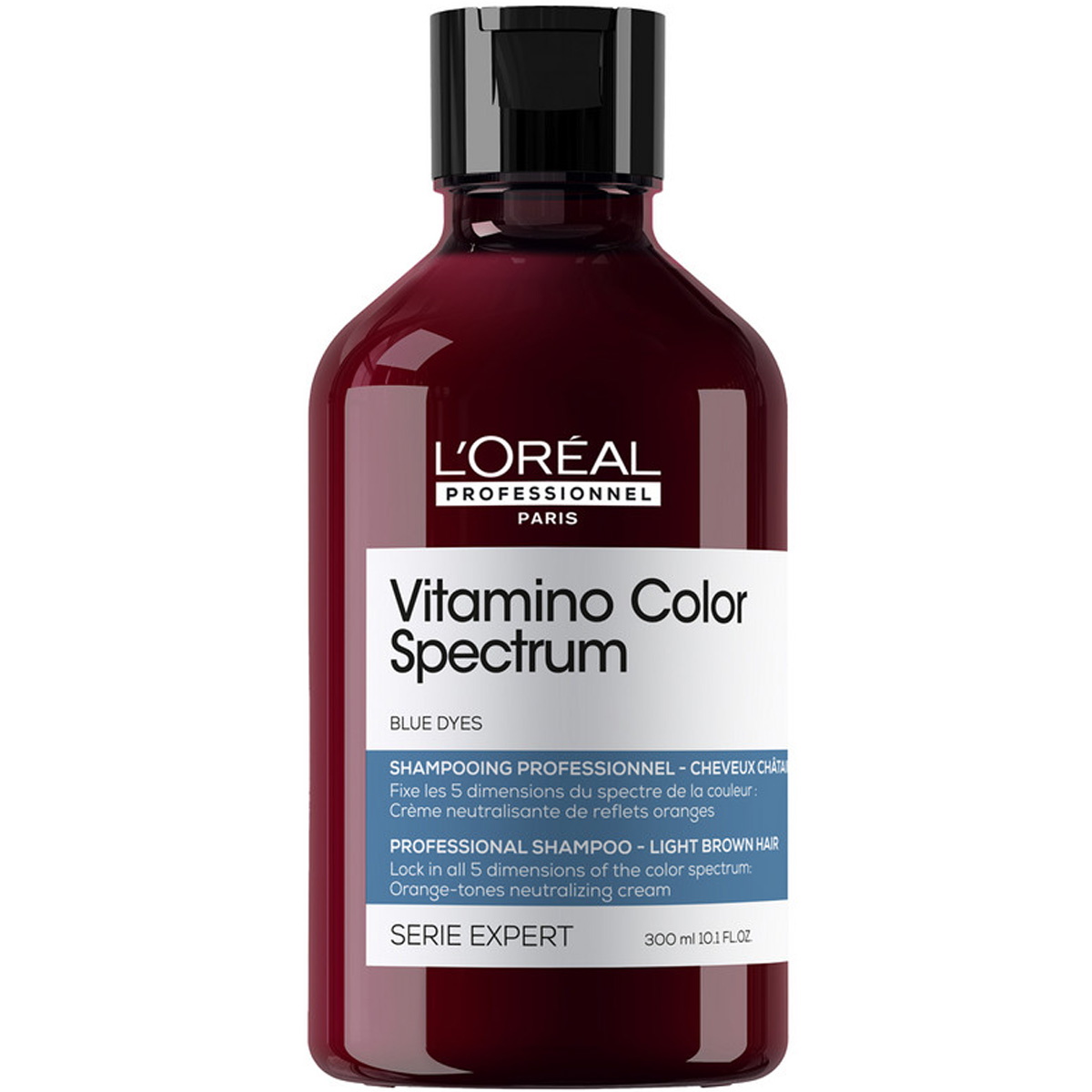 LOREAL Нейтрализирующий синий шампунь для русых волос Vitamino Color Spectrum, 300 мл