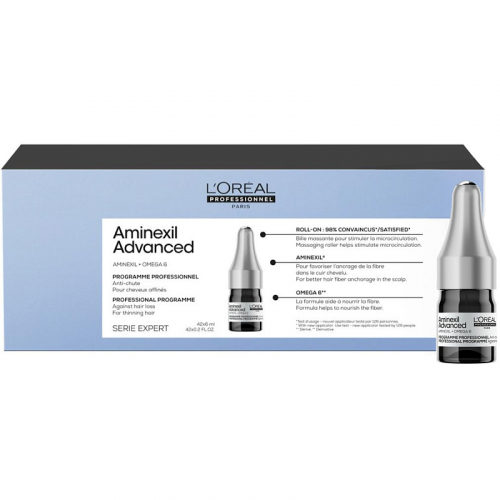 LOREAL Программа от выпадения волос Aminexil Advanced, 42 ампулы х 6 мл