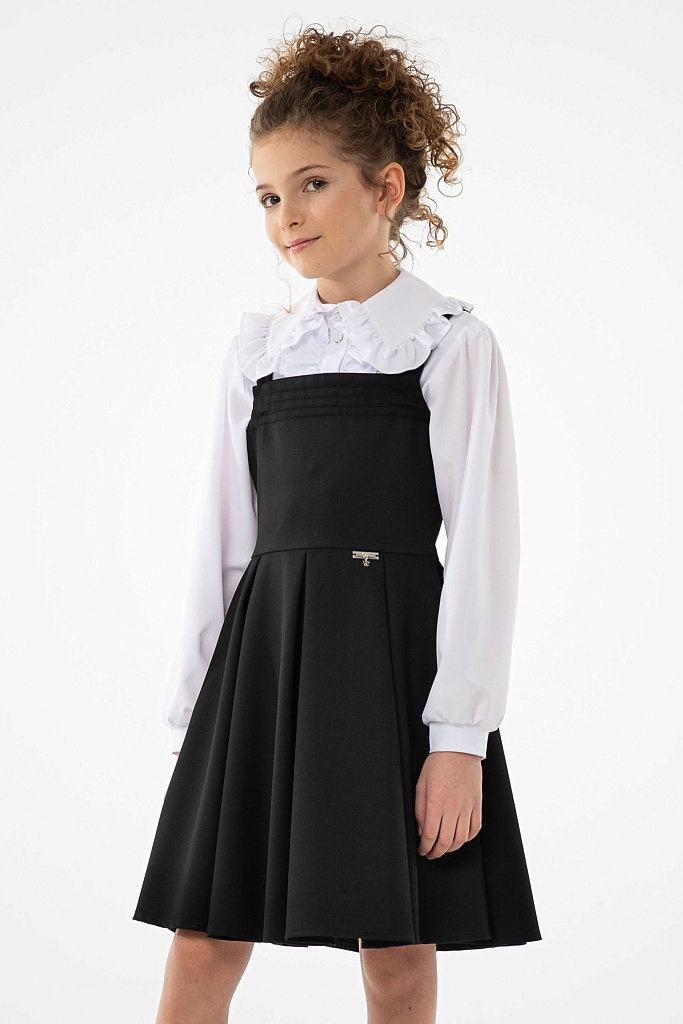 Черный школьный сарафан Mooriposh, модель 0239