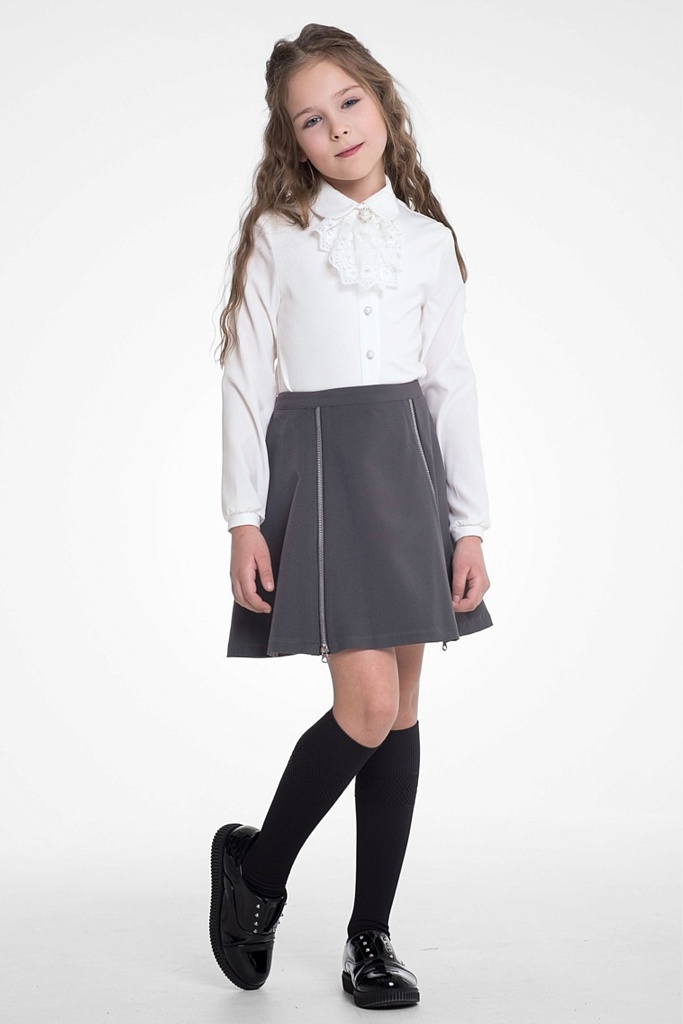 Серая школьная юбка Mooriposh, модель 0333/1С
