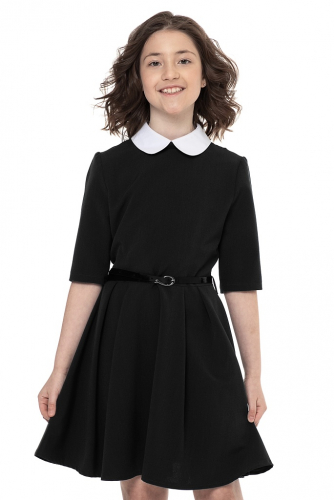 Черное школьное платье Mooriposh, модель 0145/1