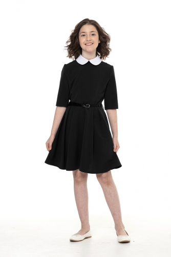 Черное школьное платье Mooriposh, модель 0145/1