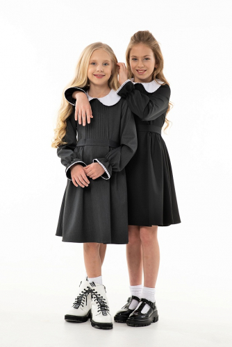 Черное школьное платье Mooriposh, модель 0169