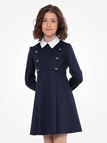 Синее школьное платье Mooriposh, модель 0149/1