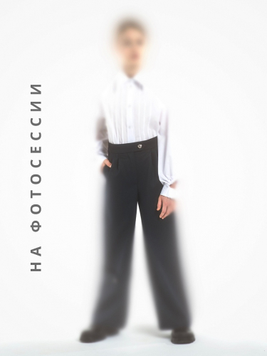 Серые школьные брюки для девочки Mooriposh, модель 0444
