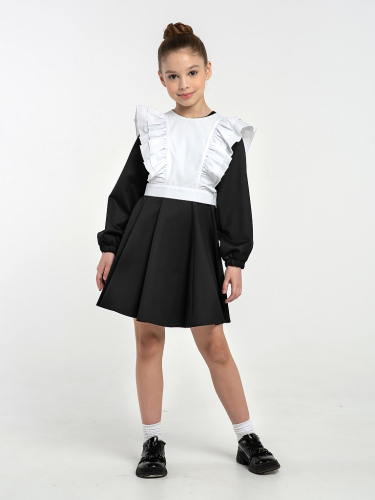 Черное школьное платье Mooriposh, модель 0183