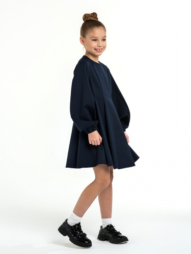Синее школьное платье Mooriposh, модель 0183