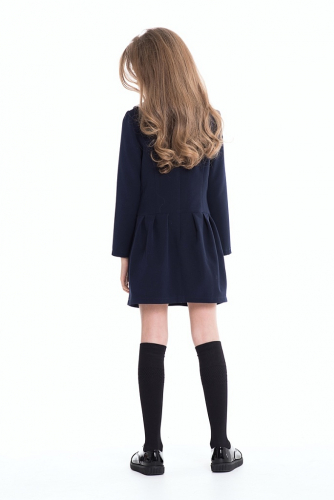 Синее школьное платье Mooriposh, модель 0133/1