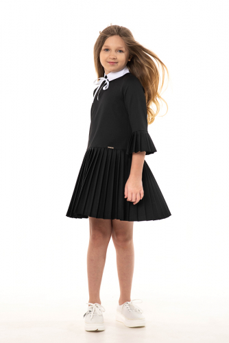 Чёрное школьное платье Mooriposh, модель 0164