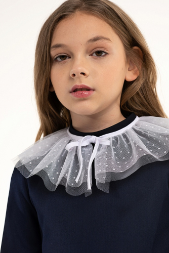 Синее школьное платье Mooriposh, модель 0145/3