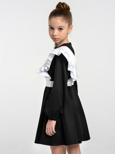 Черное школьное платье Mooriposh, модель 0183