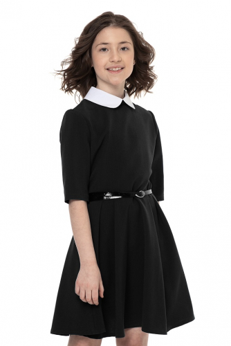 Черное школьное платье Mooriposh, модель 0145/1