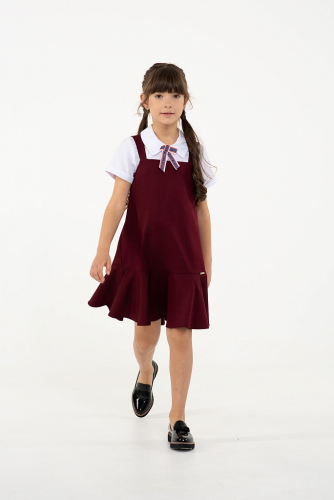 Бордовый сарафан для девочки Mooriposh, модель 0242