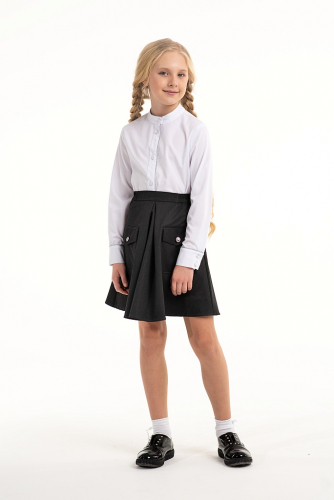 Серая школьная юбка Mooriposh, модель 0346