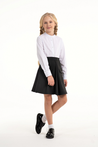 Серая школьная юбка Mooriposh, модель 0346