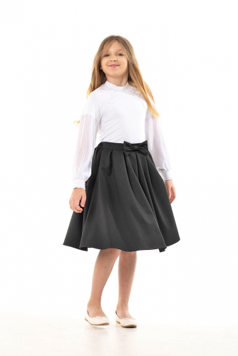 Серая школьная юбка Mooriposh, модель 0342