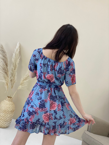 Платье «Rose» (голубой)