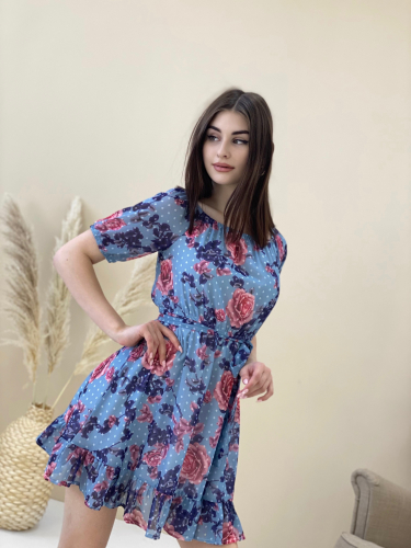 Платье «Rose» (голубой)