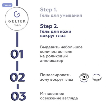 Гель для кожи вокруг глаз Geltek Men