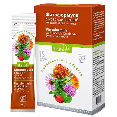 Концентрат для напитка «Фитоформула с красной щеткой» 15 шт