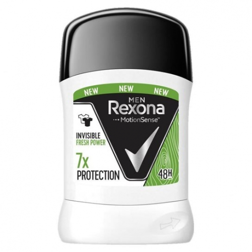 REXONA MEN  Твердый дезодорант  Invisible Fresh Power  7x Protection  50мл