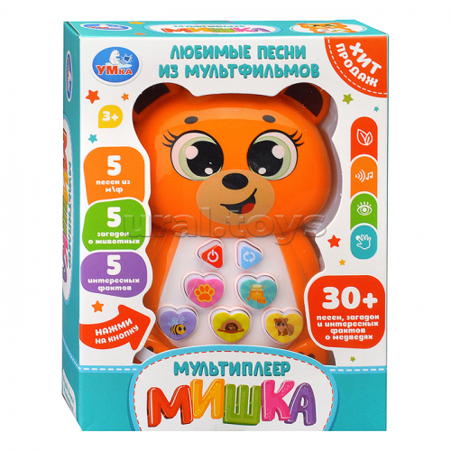 Мультиплеер Мишка (30 песен, фраз и звуков) в коробке