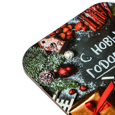 Набор подставок под кружку 2 шт, 9,2x9,2см, дерево,