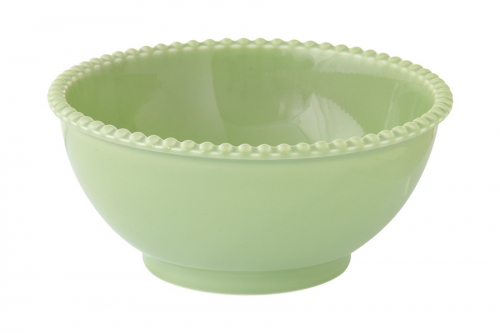 Салатник, 20 см, 1,5 л, фарфор P, зеленый, Бусины, Tiffany, 60358