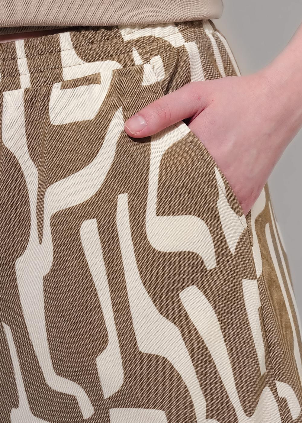 CLE 256849/172ззн Брюки женские 256849/172ззн св.коричневый/молочный