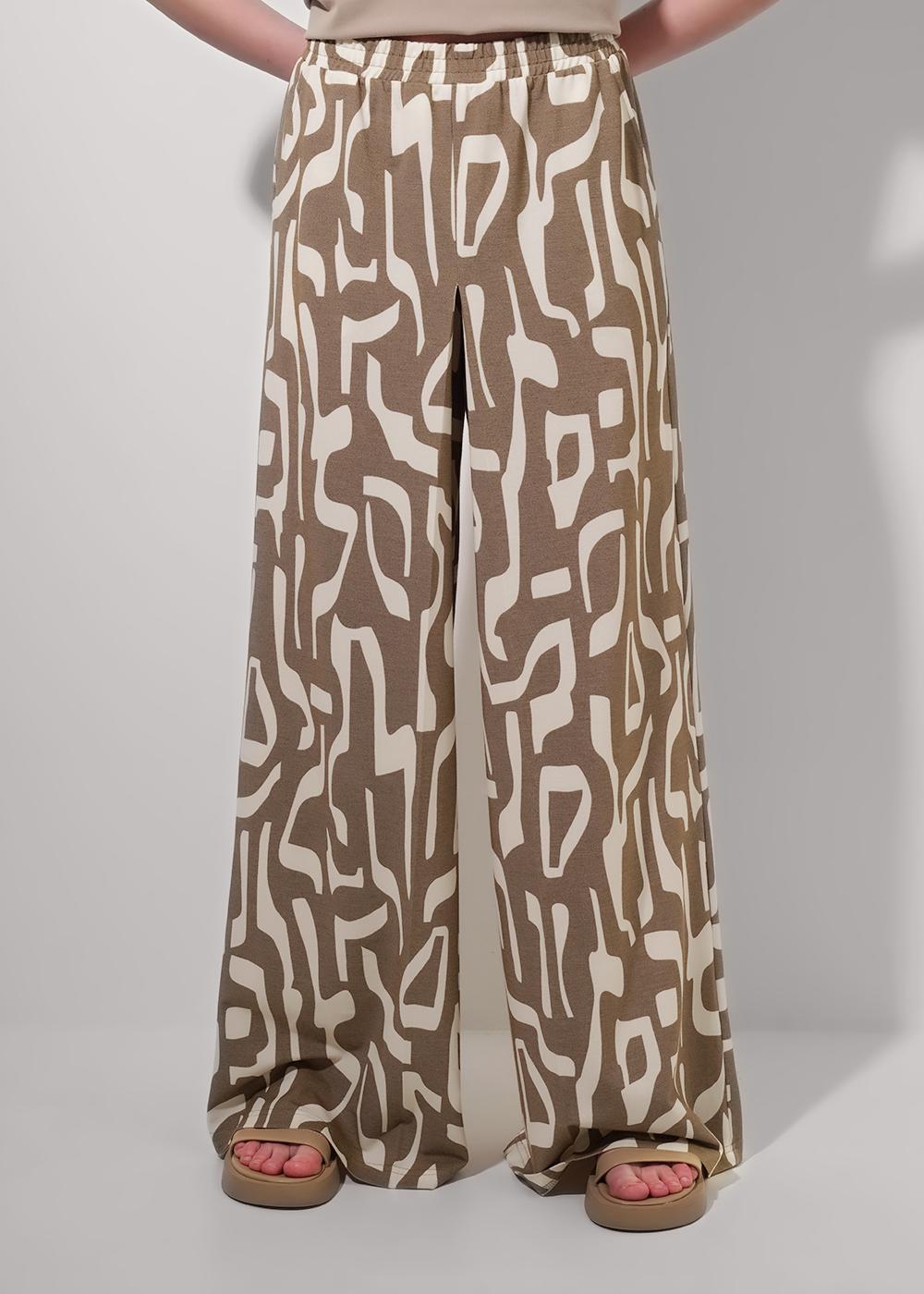 CLE 256849/172ззн Брюки женские 256849/172ззн св.коричневый/молочный