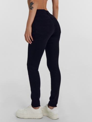 Брюки женские джинсовые jeggins в сером оттенке