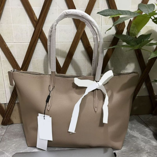 Женская кожаная сумка LAC-307 BEIGE