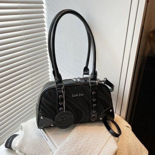 Женская кожаная сумка 1777 BLACK