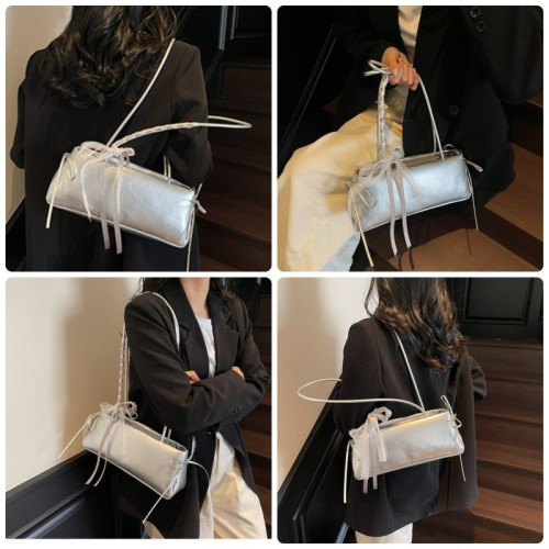 Женская кожаная сумка 2028 SILVER